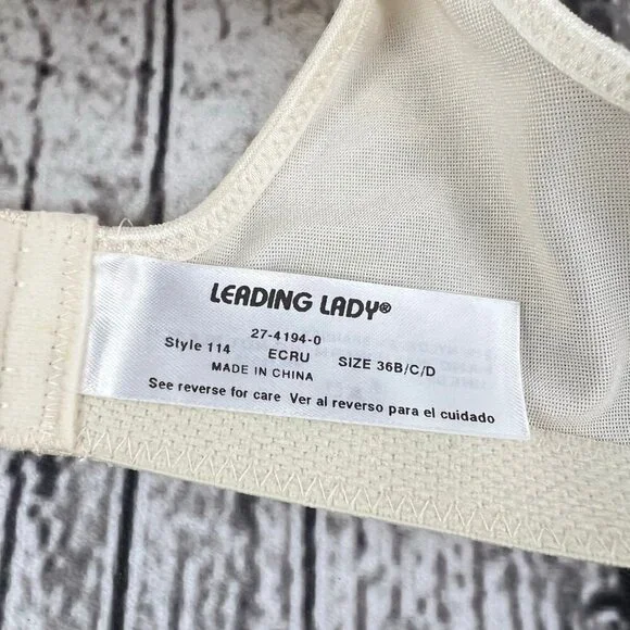 Leading Lady Crossover Leisure Bra Style 114 Size 36 B/C/D - Picture 5 of 6